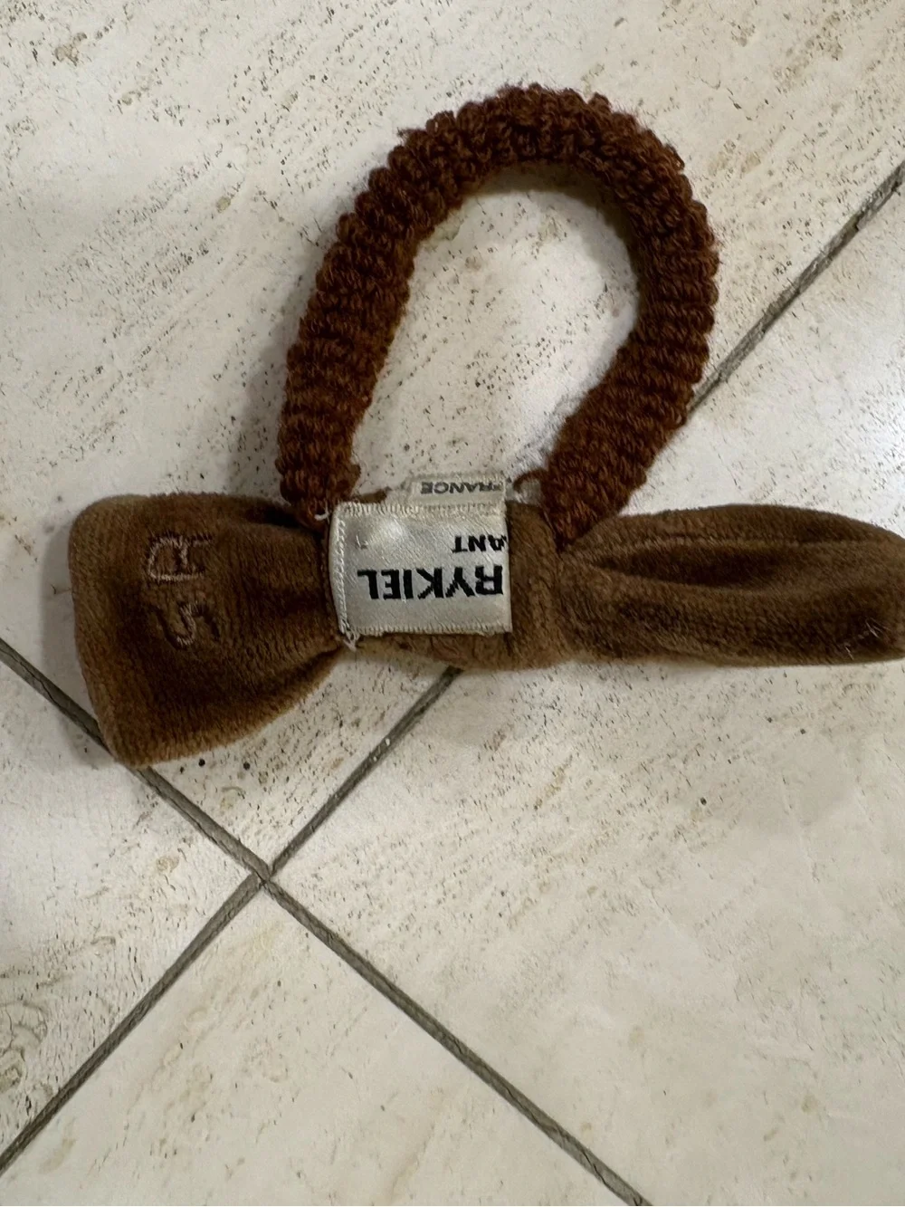 Sonia rykiel Brown velevt  Hair Tie